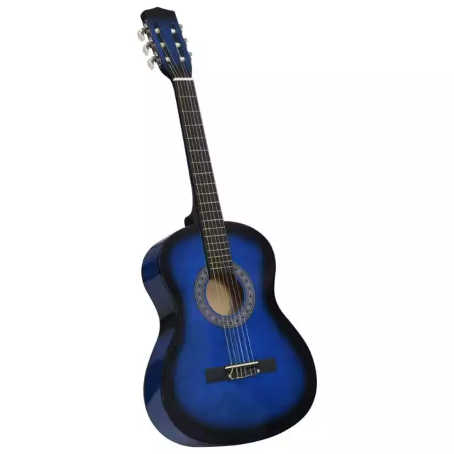 Klassikgitarre für Anfänger und Kinder Blau 3/4 36"