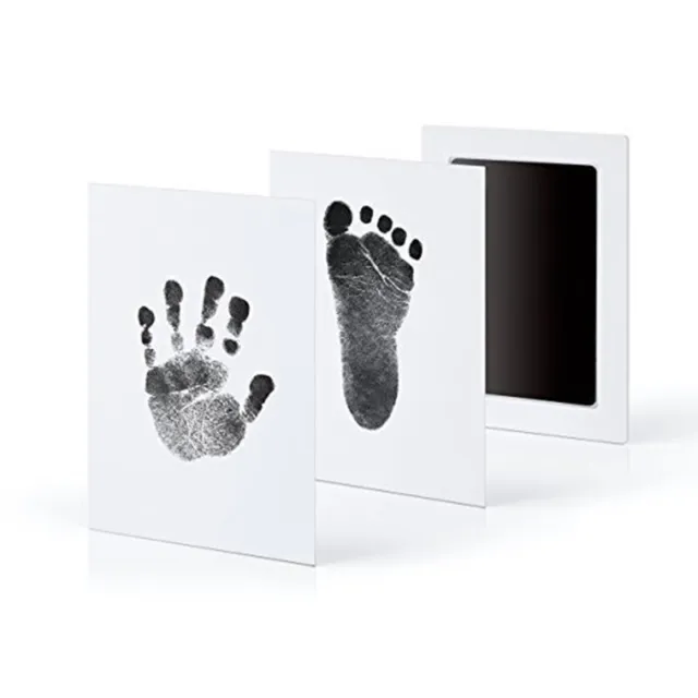baby handprint or footprint contactless stamp pad 100% non-toxic and mess-free