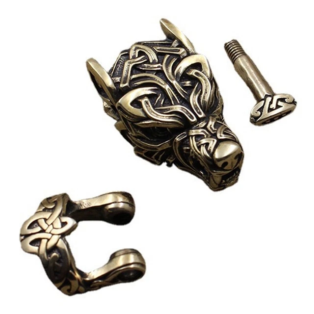 Hágalo usted mismo Accesorios Pulsera Paraguas Trenzado Cuerda Hebilla Multifunción Latón O9U3