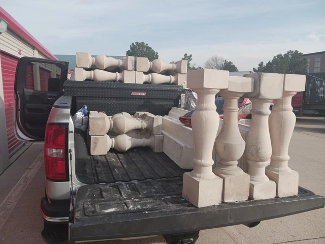 Solid CONCRETE  COLUMNS - 28"TALL