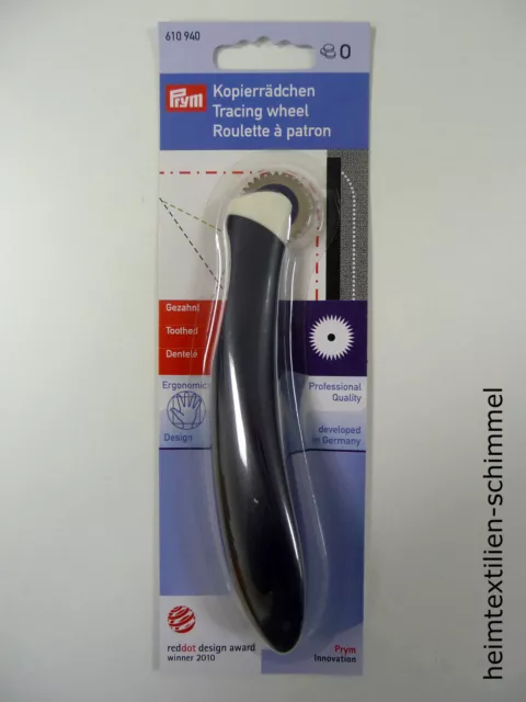 PRYM Kopierrädchen gezahnt Kopierrad ergonomic Nähzubehör Schneider Nähen 610940