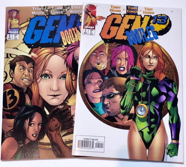 GEN 13 BOOTLEG #5-6 "TIMESICK" Story Arc Set  Image Comics 1997 Lot Run