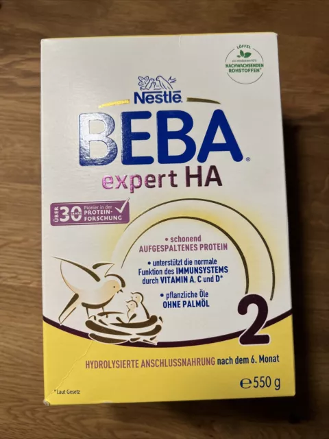 Nestlé BEBA Expert HA 2 - 550g - MHD abgelaufen 12/23 - Ungeöffnet in OVP