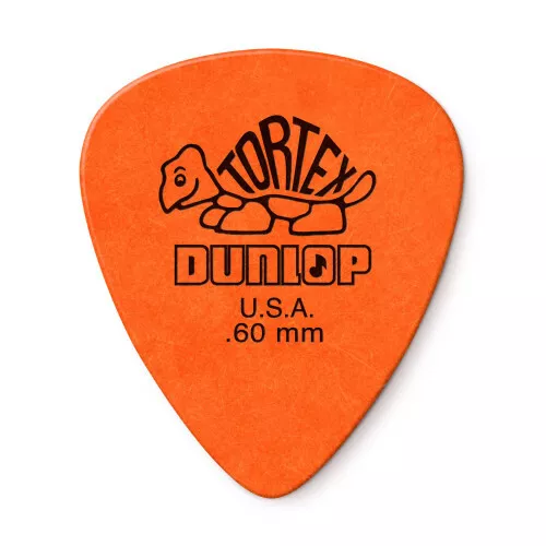 Dunlop Tortex Standard Plektren - 0,60 mm - orange (1, 3, 6, 12 oder 72 Stück)