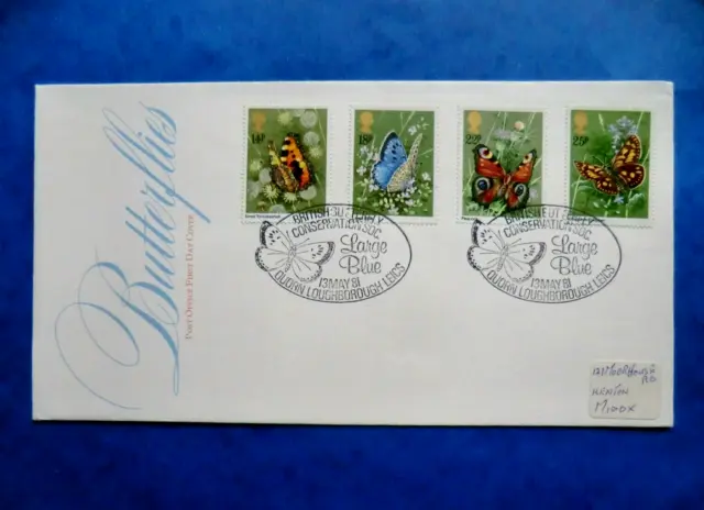 1981 Butterflies Post Office First Day Cover  Large Blue Butterfly Conservation