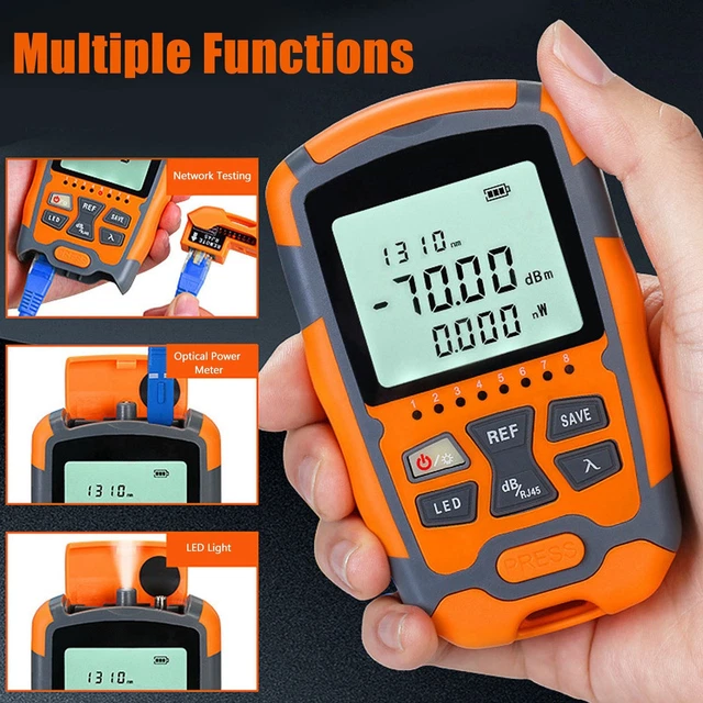 Fiber Cable Tester Handheld Mini Optical Power Meter Portable Optical Fiber