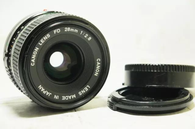 Canon Fd 28mm f2.8 Objetivo Para AE-1 F1 N AT-1 A-1 Tlb 35mm SLR Película Cámara