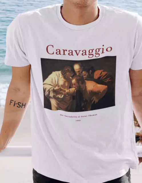 Caravaggio T shirt | Reneissaince | Incredulity of Saint Thomas T shirt | Premiu