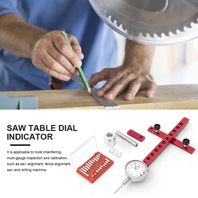 TABLE SAW DIAL Indicator Table Saw Ruler Aluminum Smart Bar for Wood
