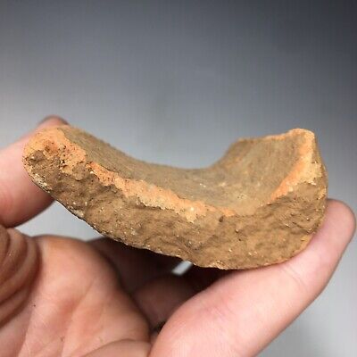 Large Pre-Columbian Terra Cotta Artifact Fragment Pottery Water Jug Vessel 4
