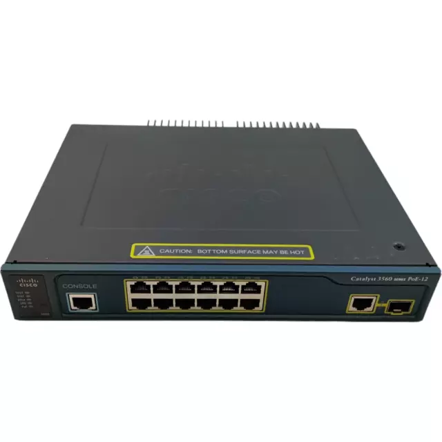 Cisco Catalyst WS-C3560-12PC-S V03 12-Port PoE Network Switch