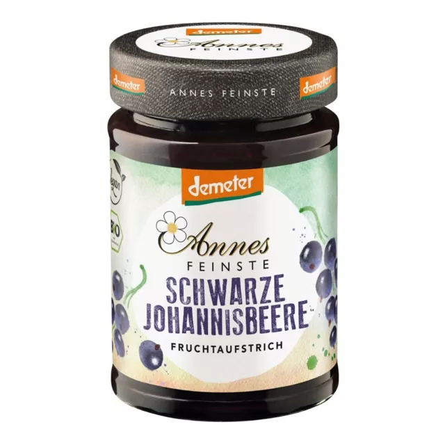 Fruchtaufstrich - schwarze Johannisbeere DEMETER 200g | ANNES FEINSTE