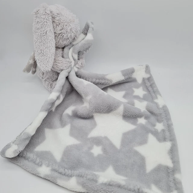 50 - Neuf!  Doudou Mouchoir Lapin Beige Blanc Gris Etoile Plaid Couverture I2C