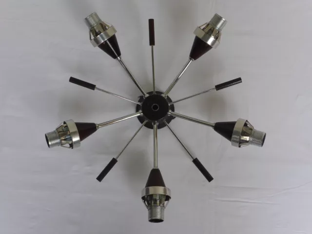 Teil von alte Deckenlampe Sputnik 5 Arme 60er 70er Jahre Richard Essig Metall