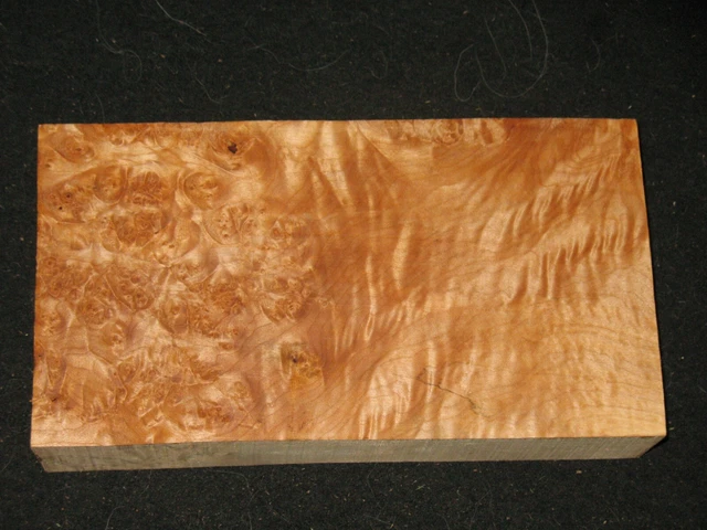 Maple Burl Block Carving Craft Art Knife Call 11"