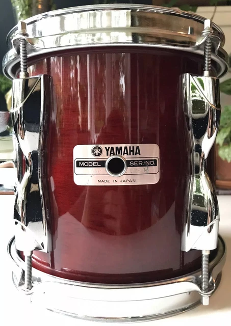 YAMAHA 9000 8X8 Tom Tom Cherry Red Yamaha Recording Custom 1989