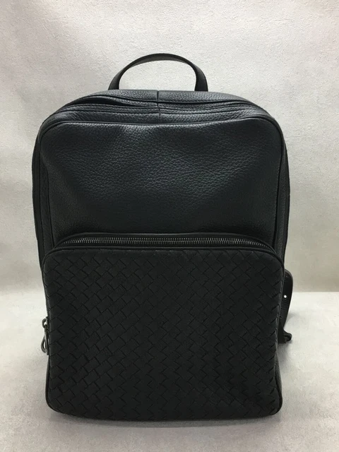 Bottega Veneta Rucksack/Leather/Black/Black/498976/Intrecciato/Backpack Bag