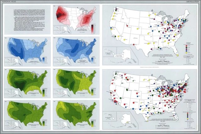POSTER MANY SIZES Map Of Air - Poster Many Sizes Map Of Air Pollution In.webp