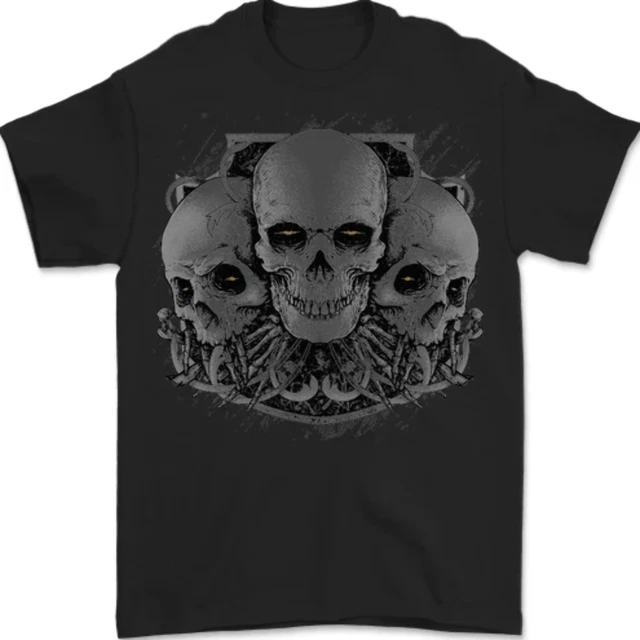 T-Shirt Heavy Metal Noël Homme Gildan - Coton, Coupe Loose Fit, Neuf Sans Étiquettes
