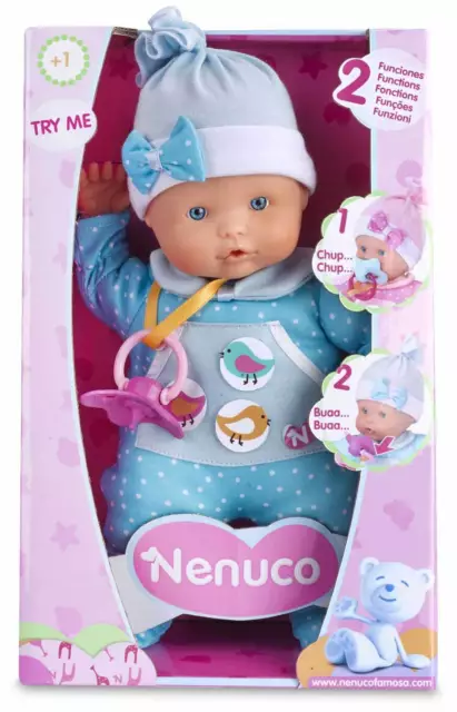 Merchandising Nenuco: Famosa - Bambola 30 Cm Piange Azzurro