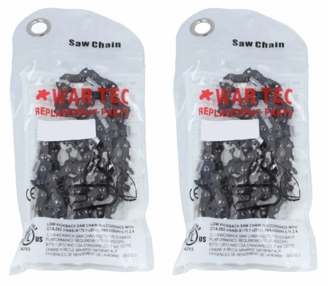 Chainsaw Chain Pack Of 2 3/8 Pitch 050 or 1.3mm Gauge 50 Drive link DL GHS 1414