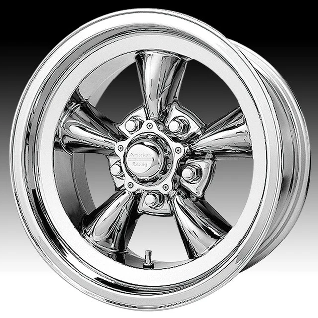 American Racing Vintage VN605D Torq Thrust D Chrome 15x7 5x4.5 -5mm (VN6055765)