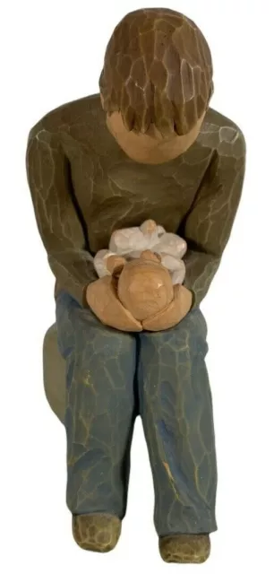 Willow Tree New Dad Figurine 5.5" Brown Ceramic Demdaco By Susan Lordi Vintage