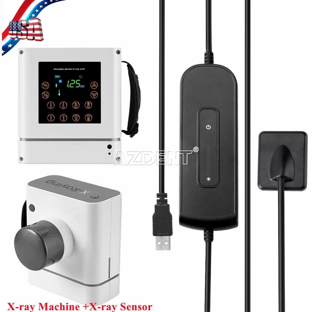 Dental Portable Digital X Ray Machine +Image RVG X-Ray Sensor Size 1.5