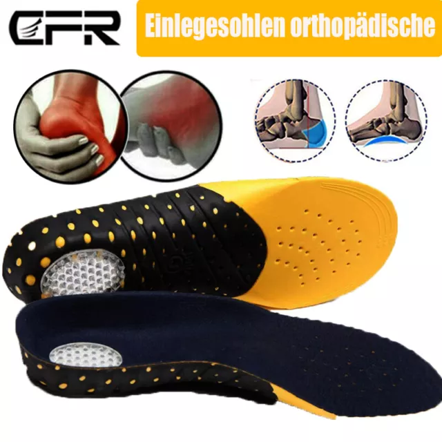 Einlegesohlen Orthopädische Fersensporn Gel Arbeitsschuhe Sport Einlagen CFR