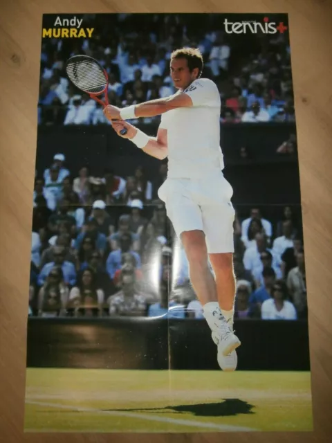 ANDY MURRAY + MARION BARTOLI - DOUBLE GIANT POSTER 82 cm x 54 cm - COLLECTOR