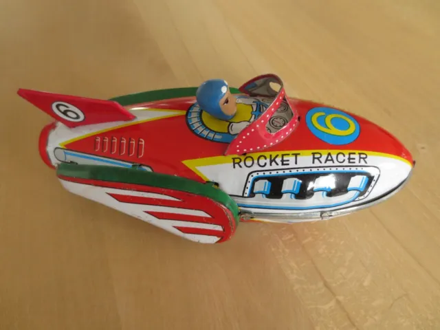 Rocket Racer 6 - Blechspielzeug, mit Reibungsantrieb