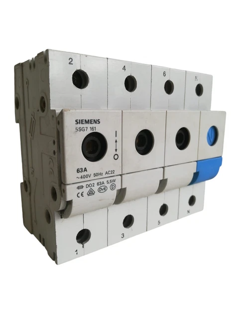 Siemens 5SG7113 Minized Yük Ayırıcılar 1 Kutup 63A D02 I Alkanlar