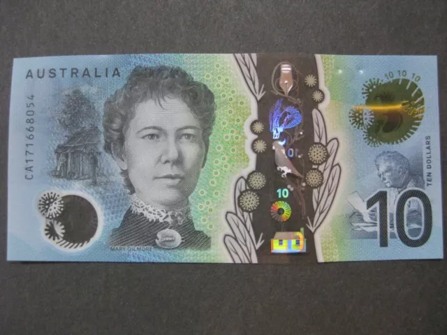 $10 2017 General Prefix Unc Lowe/Fraser Australia Next Generation Banknote