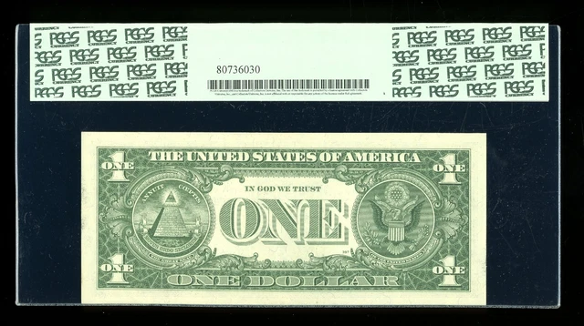 DBR $1 1957-A Silver Fr. 1620 KA Block PCGS 63 PPQ Serial K00714714A 2