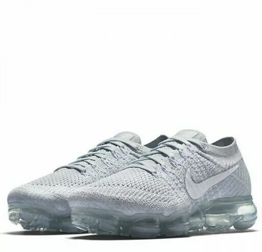 NIKE AIR VAPORMAX FLYKNIT 849557 004 Pure Platinum White Wolf Grey 8.5 US Womens