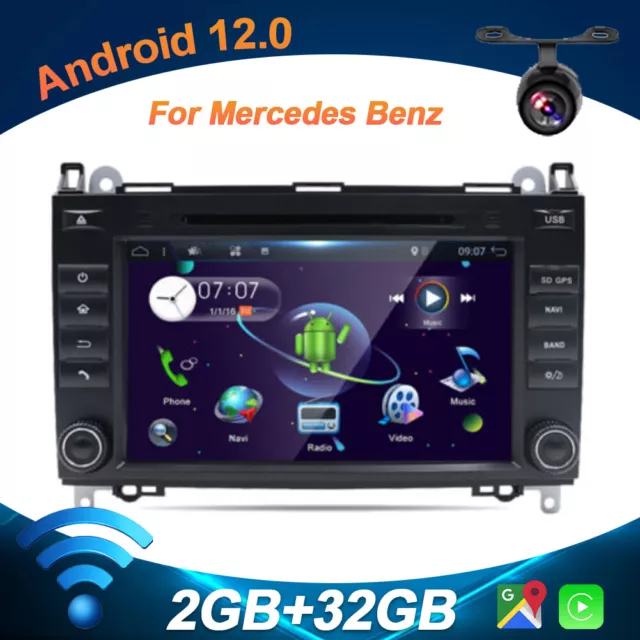 AUTORADIO GPS ANDROID 12 pour Mercedes Benz Benz W447 W639 W169