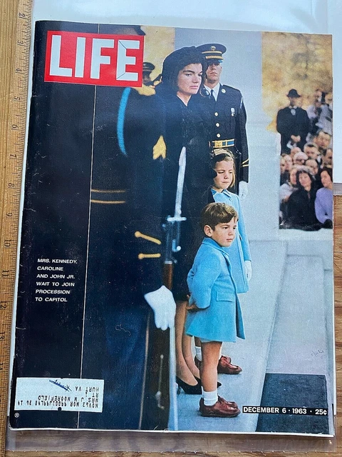 1963 LIFE MAGAZINE. JFK Funeral Cover. Iconic JFK Jr. Saluting the ...