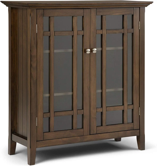 Bedford SOLID WOOD 39 Inch Wide Transitional Medium Storage Cabinet in Rustic Na