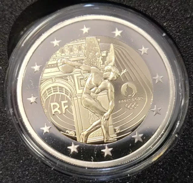 2 EURO FRANCE 2022 Jeux Olympiques de Paris 2024 BE PROOF dispo EUR