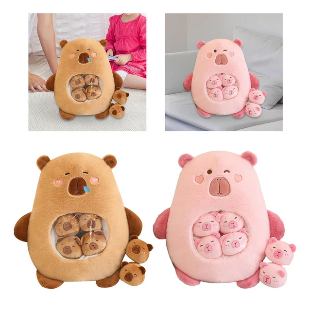 SPOORYYO Jouet Capybara Adorable Compagnon Câlin Peluche Douce Capybara Animal en Peluche Parfait pour Jouer et Exposer
