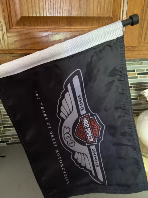 100th anniversary Harley Davidson luggage flag And Holder