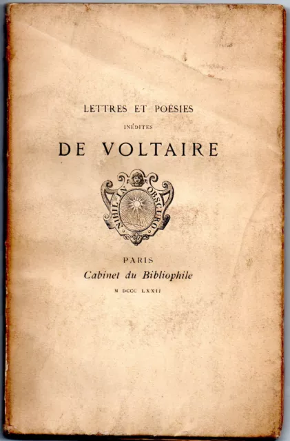 Lettres Et Poésies Inédites Adressées À La Reine De Prusse. Voltaire