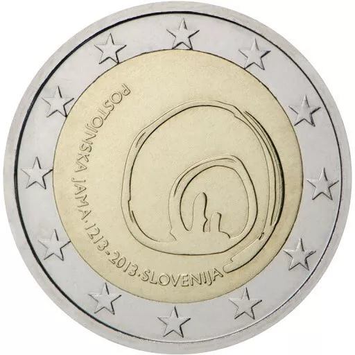 Slovenia  2013 - 2  Euro Commemorativo Grotte Di Postumia   Fdc- Unc