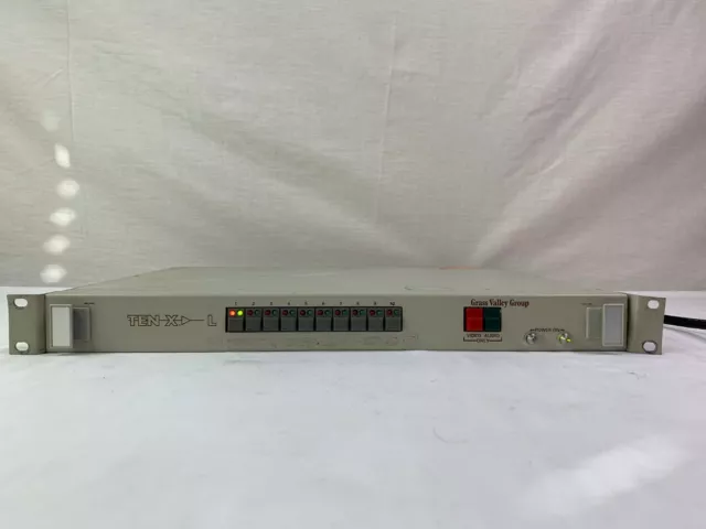 Grass Valley Group TEN-X-L Audio/Video A/V 10x1 Router Switch Controller Unit 1U