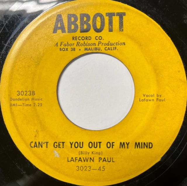 RARE FEMALE ROCKABILLY LaFawn Paul “Can’t Get You Out of My Mind” SEE