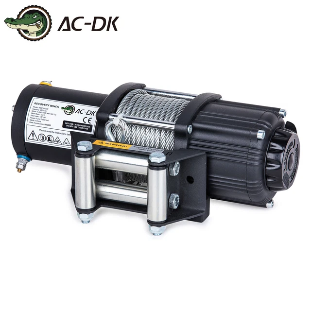 12V 4500LB Electric Winch Towing Trailer Steel Cable Off Road W/Wireless Remote