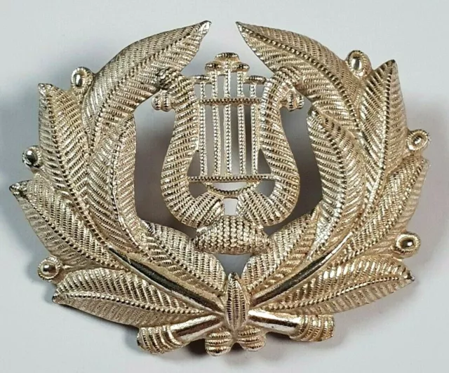 Edwardian Bandmaster cap / arm badge  - 2 Lugs to Rear British Army -WW2 WW1 Era