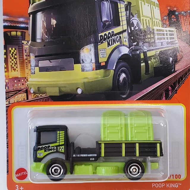 MATCHBOX POOP KING Truck Black 2021 Diecast 164 Scale 56/100 3.99