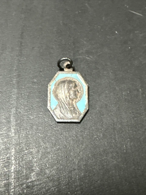 Pendentif Ancien / Breloque Métal Argenté - Style Art Nouveau, Motif Biche (Occasion)