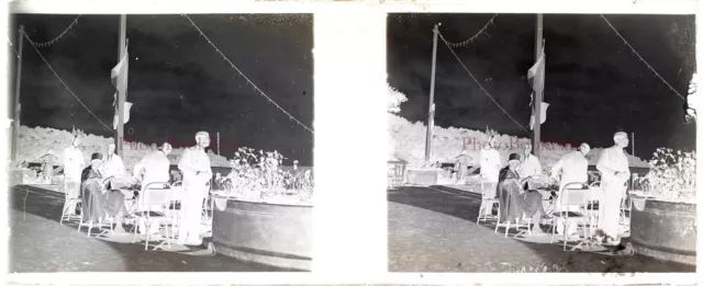 Vintage PL28L8n7 Amateur Glass Plate Photo Family c1930 NEGATIVE Stereo 2